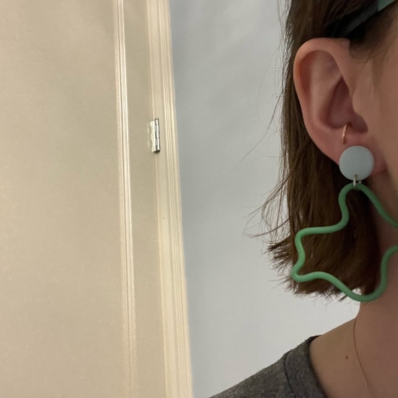 Abstract Clay Earrings - Picture 4 of 5